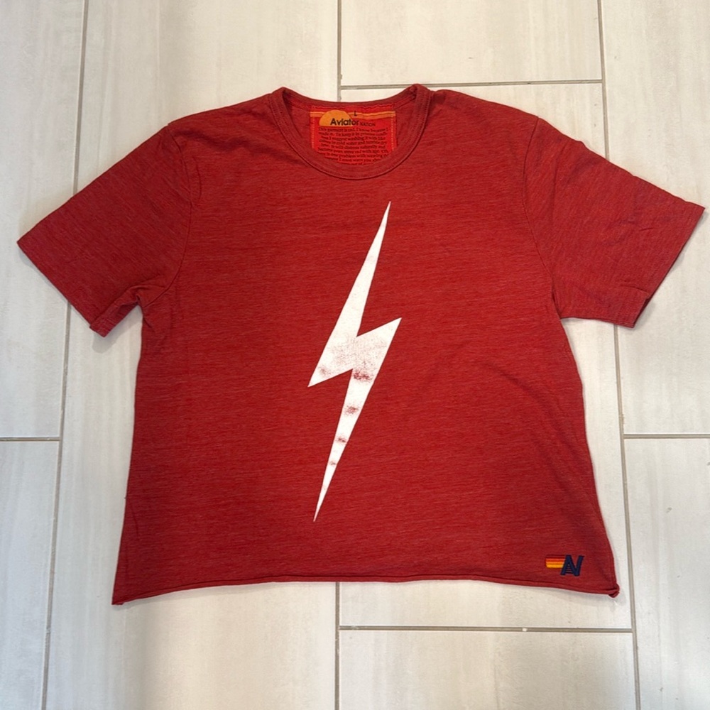 Aviator Nation Bolt Boyfriend Tee